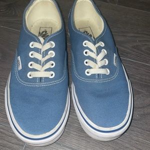 Blue vans shoes